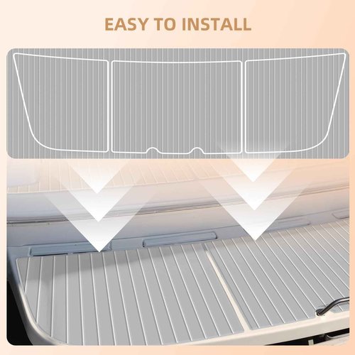 Hjdeck EVA Foam Decking 94.5"x35.4" Self-Adhesive Marine Flooring for Boat Yacht Motorboat Kayak RV Pool Cooler Tops Golf Cart