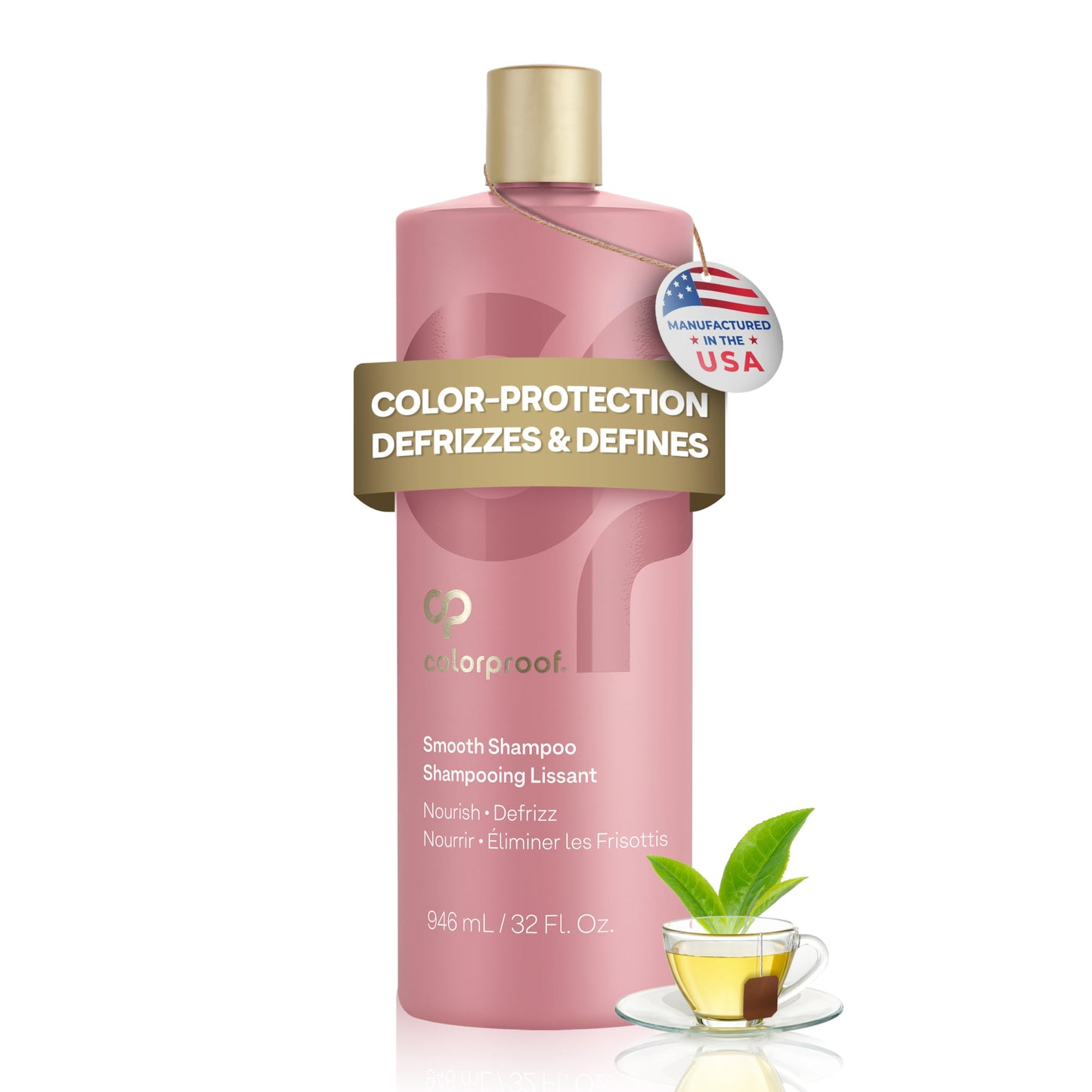 Colorproof Smooth Shampoo 32 Fl. Oz. Smoothing Anti-Frizz Shampoo with with a Frizz-Fighting, Gentle, Cleansing, Hydrating Color