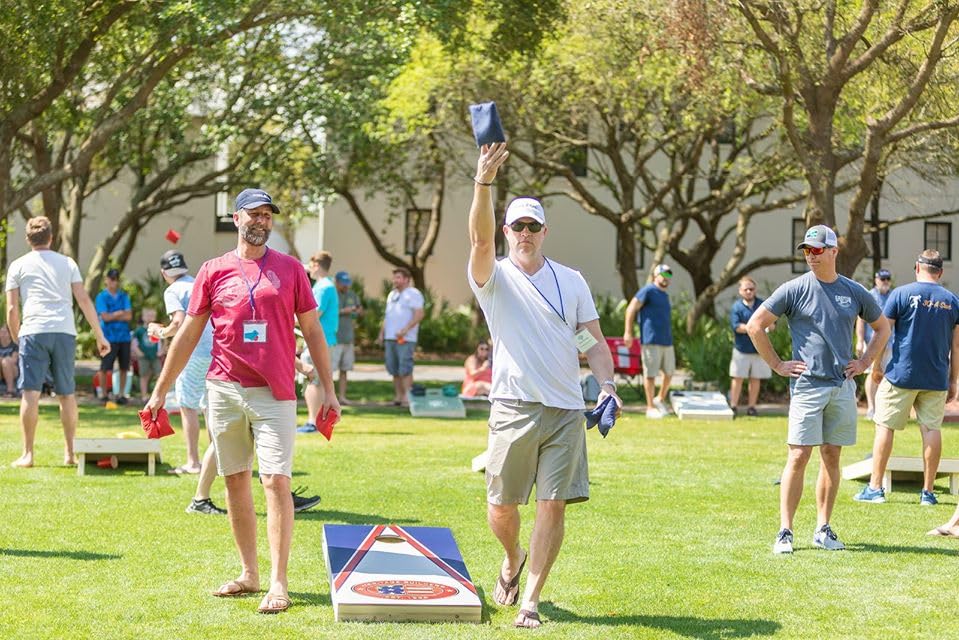 College Team Cornhole Boards, 2x4 Premium Corn Hole Game Set, Officially Licensed Cornhole Game, Perfect for Tailgates