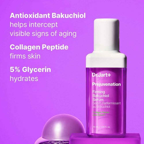 Dr.Jart+ Prejuvenation Firming Bakuchiol Serum for Slow Aging | Korean Anti Aging Serum | Korean Skin Care, 1.69 Fl Oz