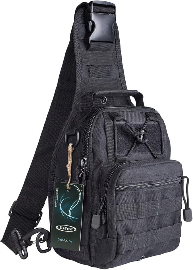 G4Free Outdoor Tactical Bag Backpack, Military Sport Bag Pack Sling Shoulder Backpack Tactical Bag for Every Day Carry