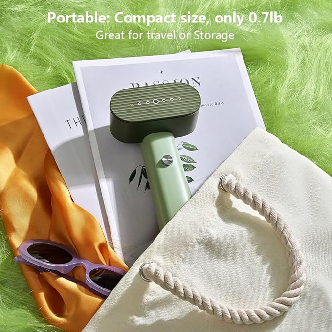 G6 Pro Smart Handheld Steamer for Clothes – Global Voltage Adaptation(100-240V), Palm-Sized & Lightweight (0.8lb), Easy Wrinkle Remover, Auto Shut-Off, Travel & Home Double Use (Green)