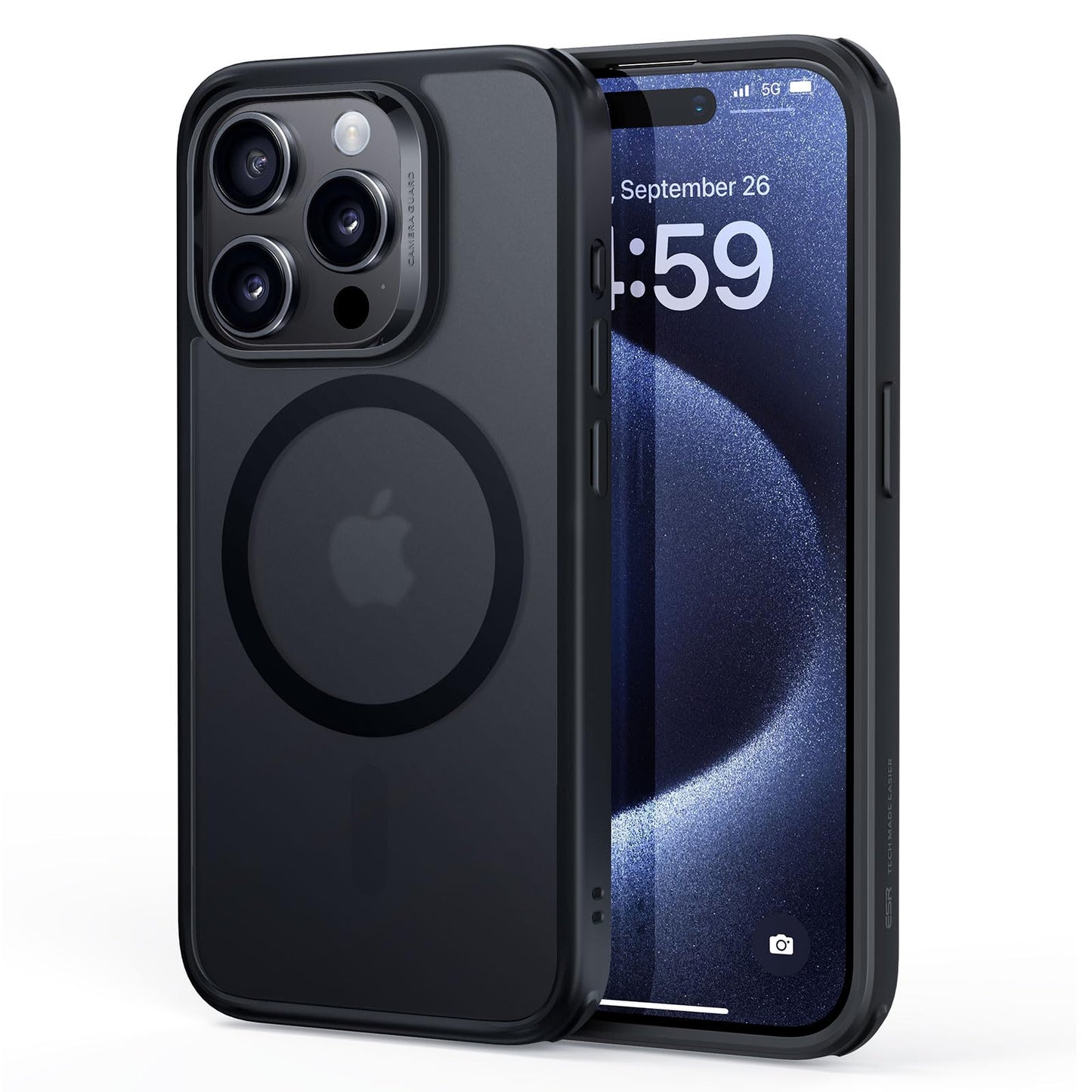 Esr Iphone 15 Pro Case With Magsafe - Military-Grade Protection, Yellowing Resistant, Scratch-Resistant Back, Magnetic Phone Cas