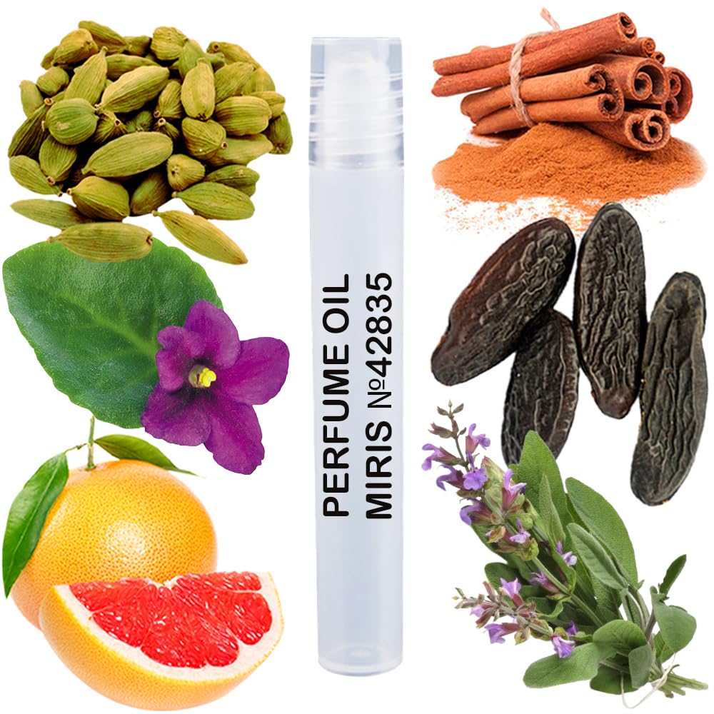 MIRIS No. 42835, Inspired by Emblem, Long-Lasting Perfume Oil for Men Roll-On, Rollerball 0.34 Fl Oz / 10 ml