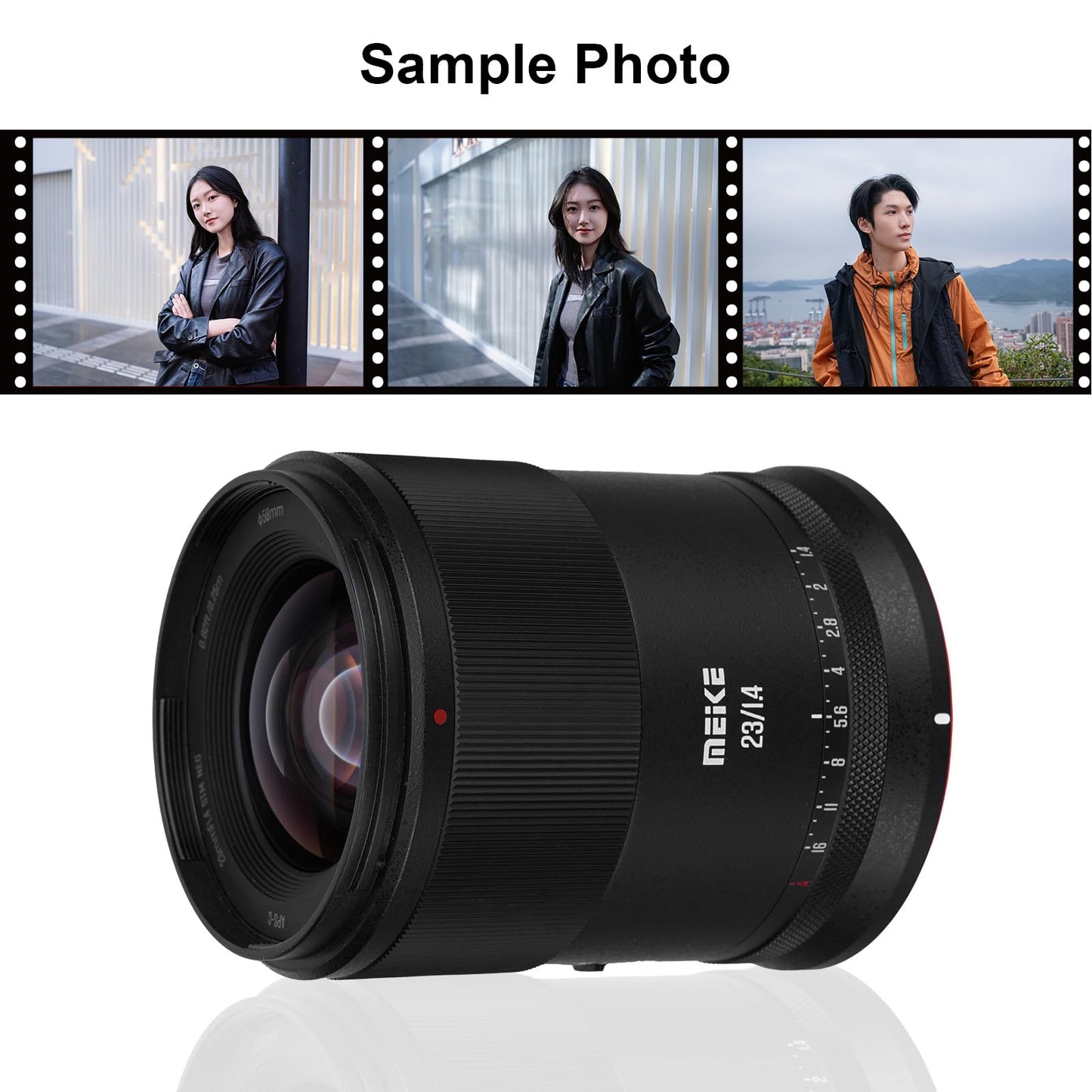 Meike 23mm F1.4 Ultra Wide Angle APS-C Frame STM Auto Focus Lens Fixed Prime Portrait Lenses for Nikon Z Mount Mirrorless Cameras Z30 Z50 Z fc and for Z5 Z6 Z7 Z9 Z6II Z6III Z7II Under APS-C Mode