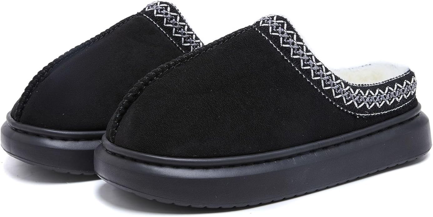 Women's Slippers Indoor Outdoor Home Comfy Non-Slip Winter Slip On Warm Memory Foam Shoes