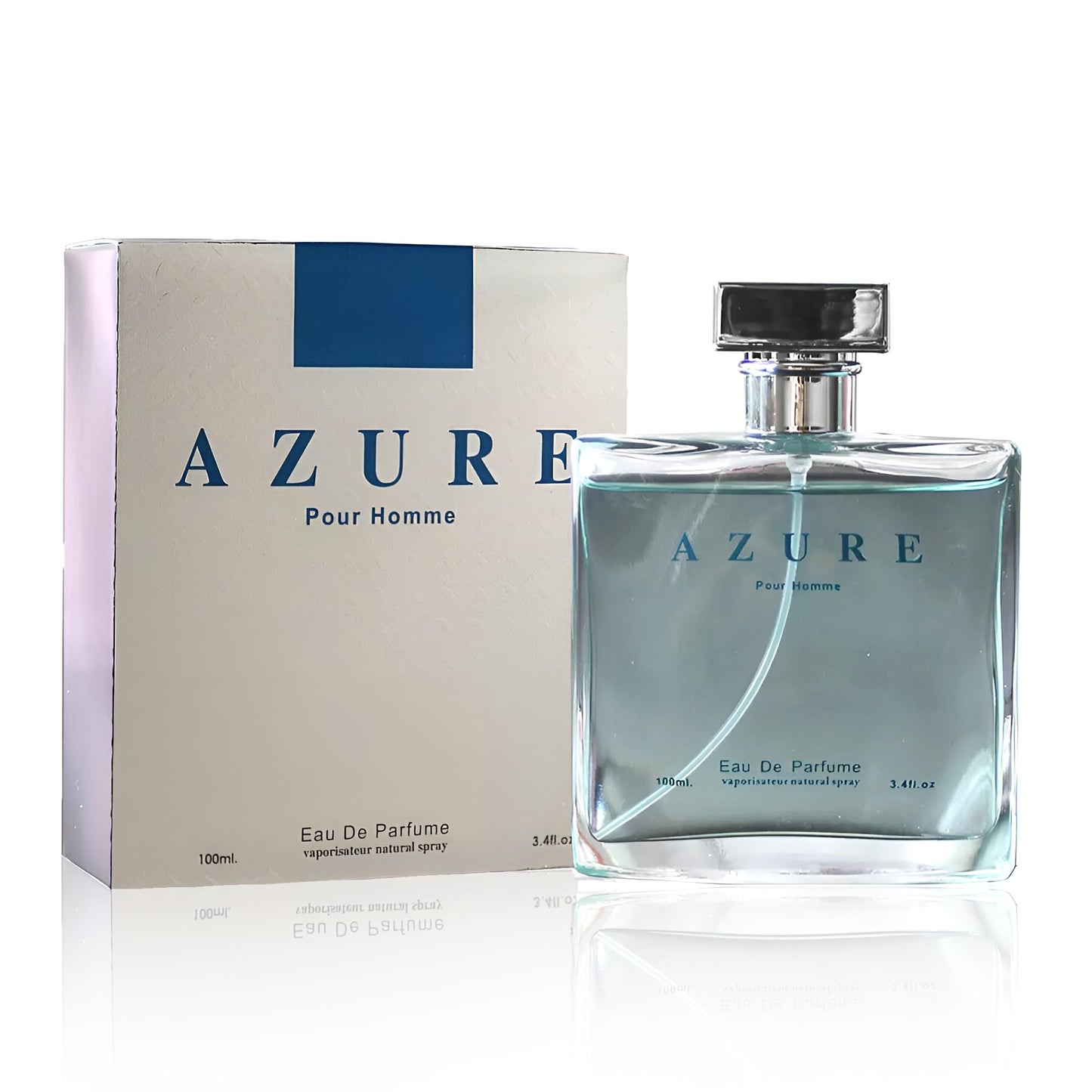 AFLUXE Men's Cologne Azure Pour Homme–Eau de Toilette With Citrus,Spice,And Woody Notes–Long Lasting Fragrance For All Occasions