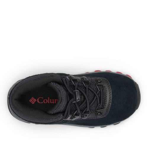Columbia Youth Unisex Newton Ridge Amped, Black/Mountain Red, 11