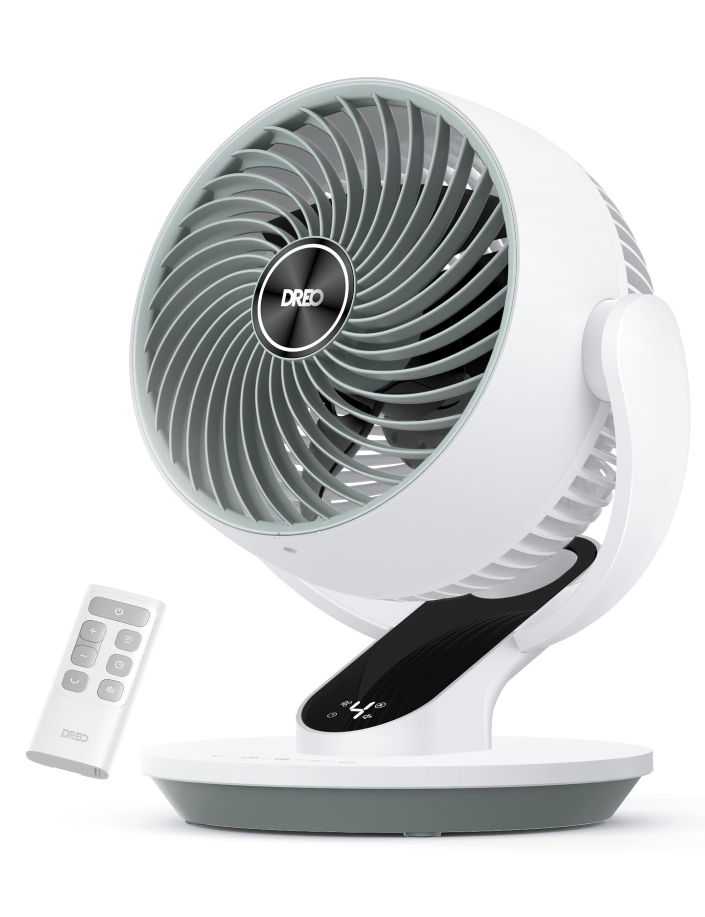 DREO Oscillating Fan for Bedroom, 13 Inch Quiet Table Fans for Home Whole Room, 70ft Powerful Airflow, Desk Air Circulator Fan w