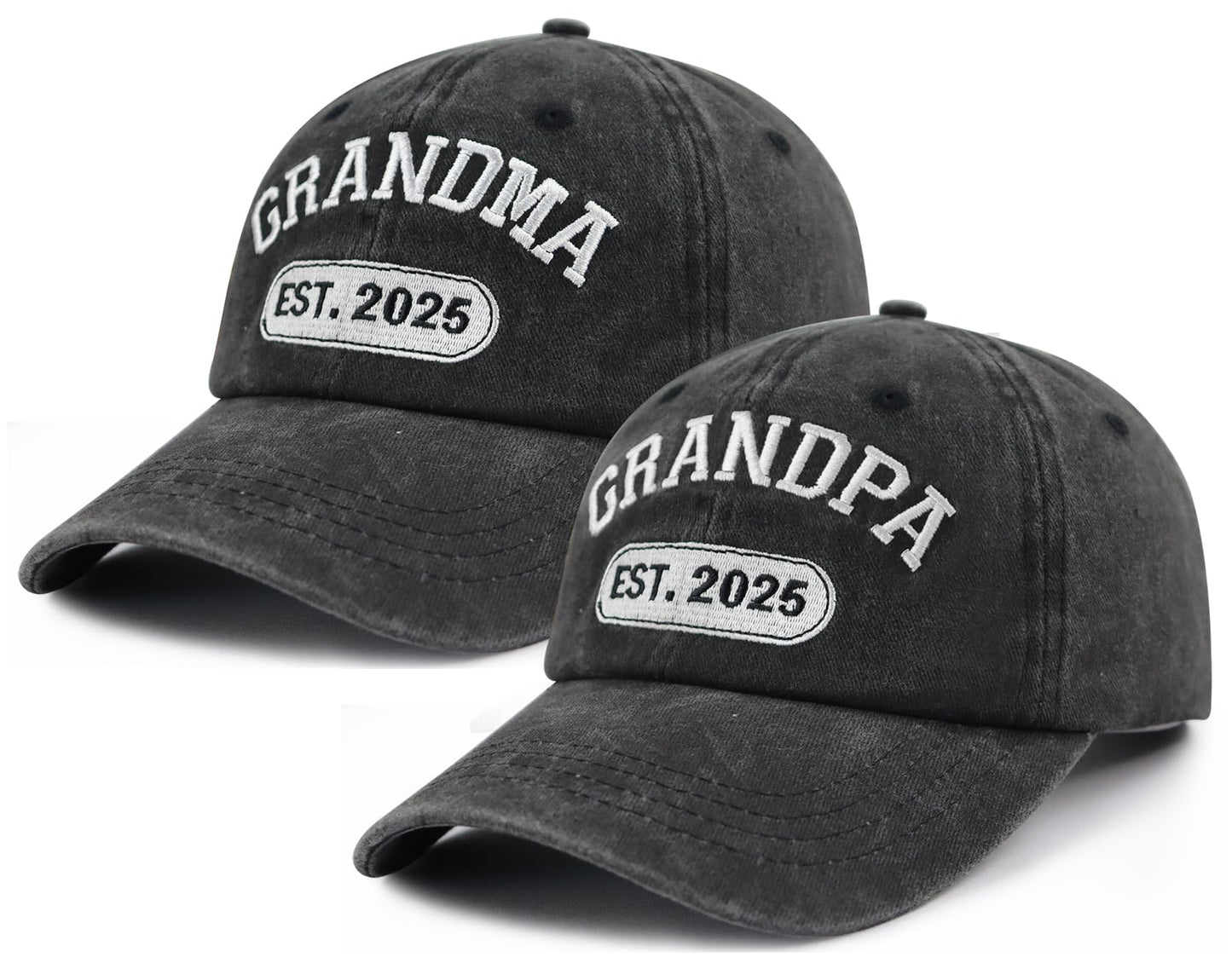Grandma and Grandpa Gifts 2025, Funny First Time Grandparents Gifts Baseball Cap, Christmas Birthday New Grandma Grandpa Hat for Men Women Dad Mom