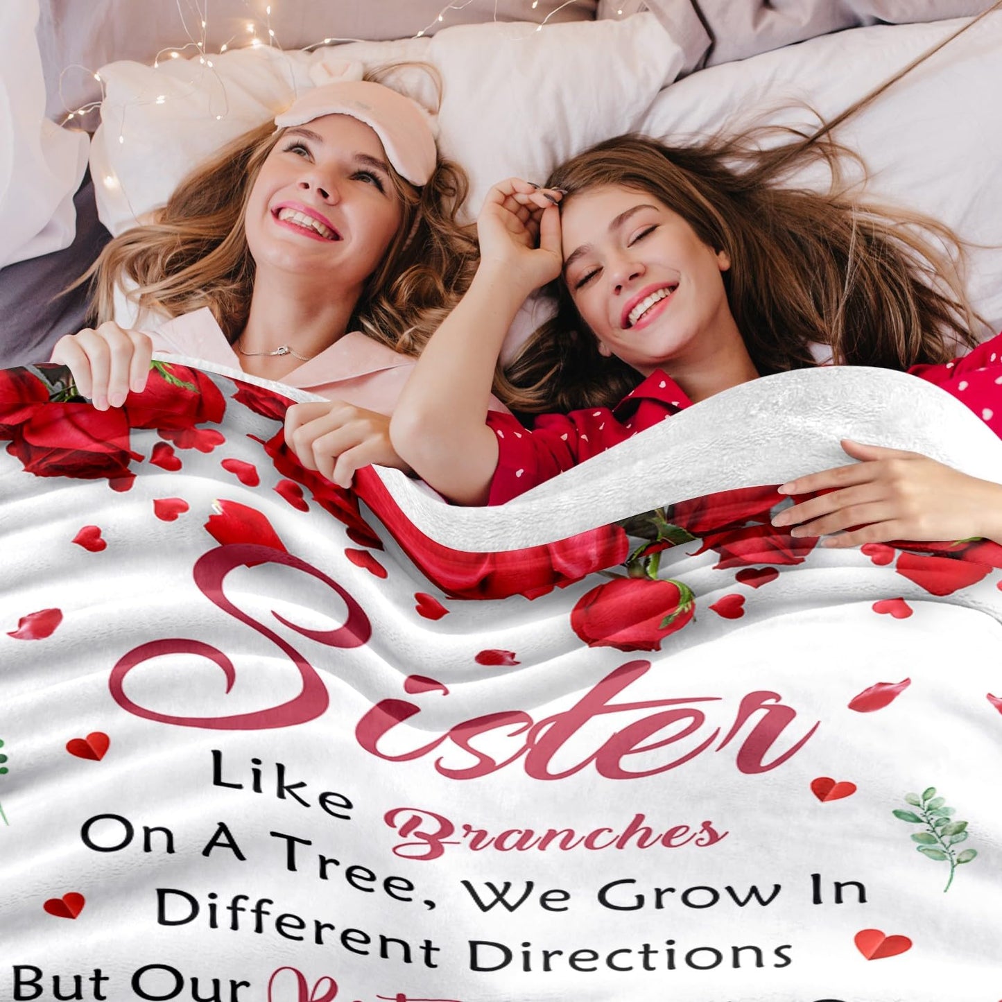 Sister Birthday Gifts - Gifts for Sister Birthday from Sisters Brother - Best Sisters Ever Present for Women - Christmas Mothers Day Valentines Day Gift for Sister‘s Adult - Throw Blanket 50" x 60"