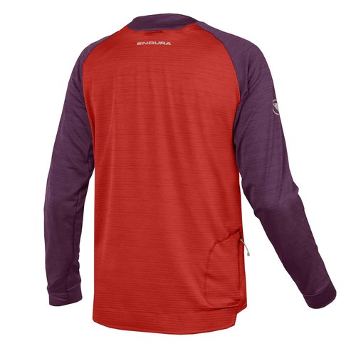 Endura Mens SingleTrack Cycling Fleece Aubergine, Small