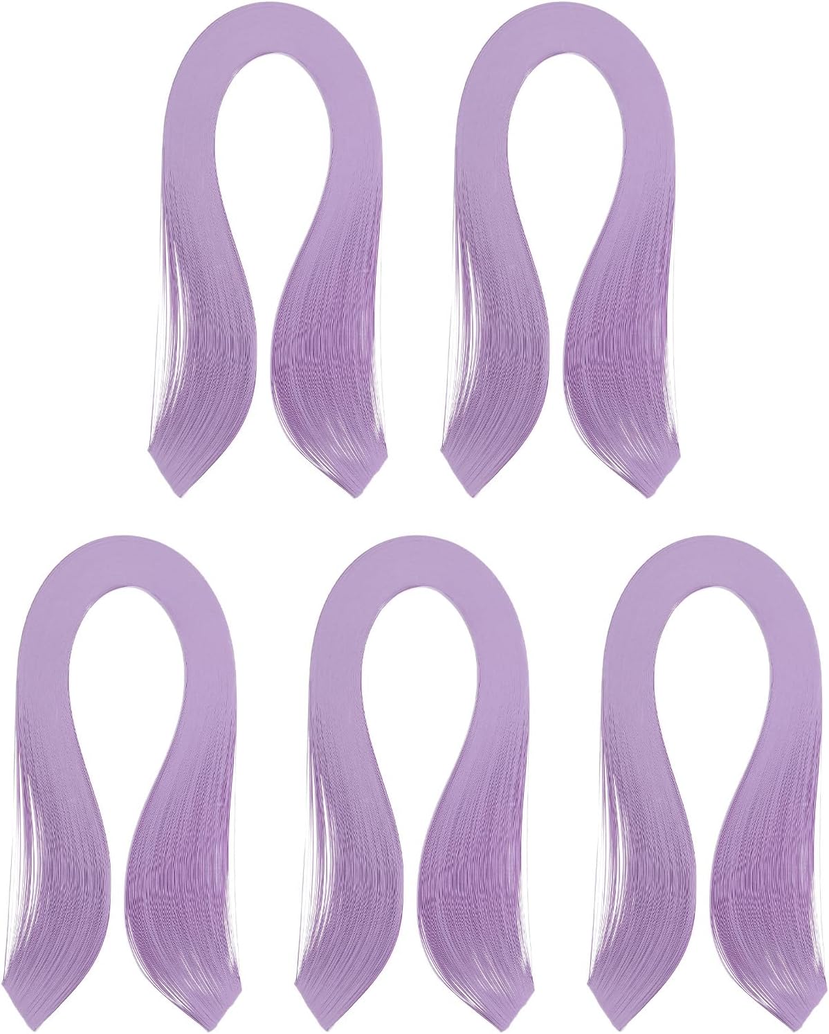 PATIKIL 600pcs Quilling Strips Paper 1/8"(3mm) 39cm Origami Paper Quilling Strip for Art DIY Hand Craft Christmas, Light Purple