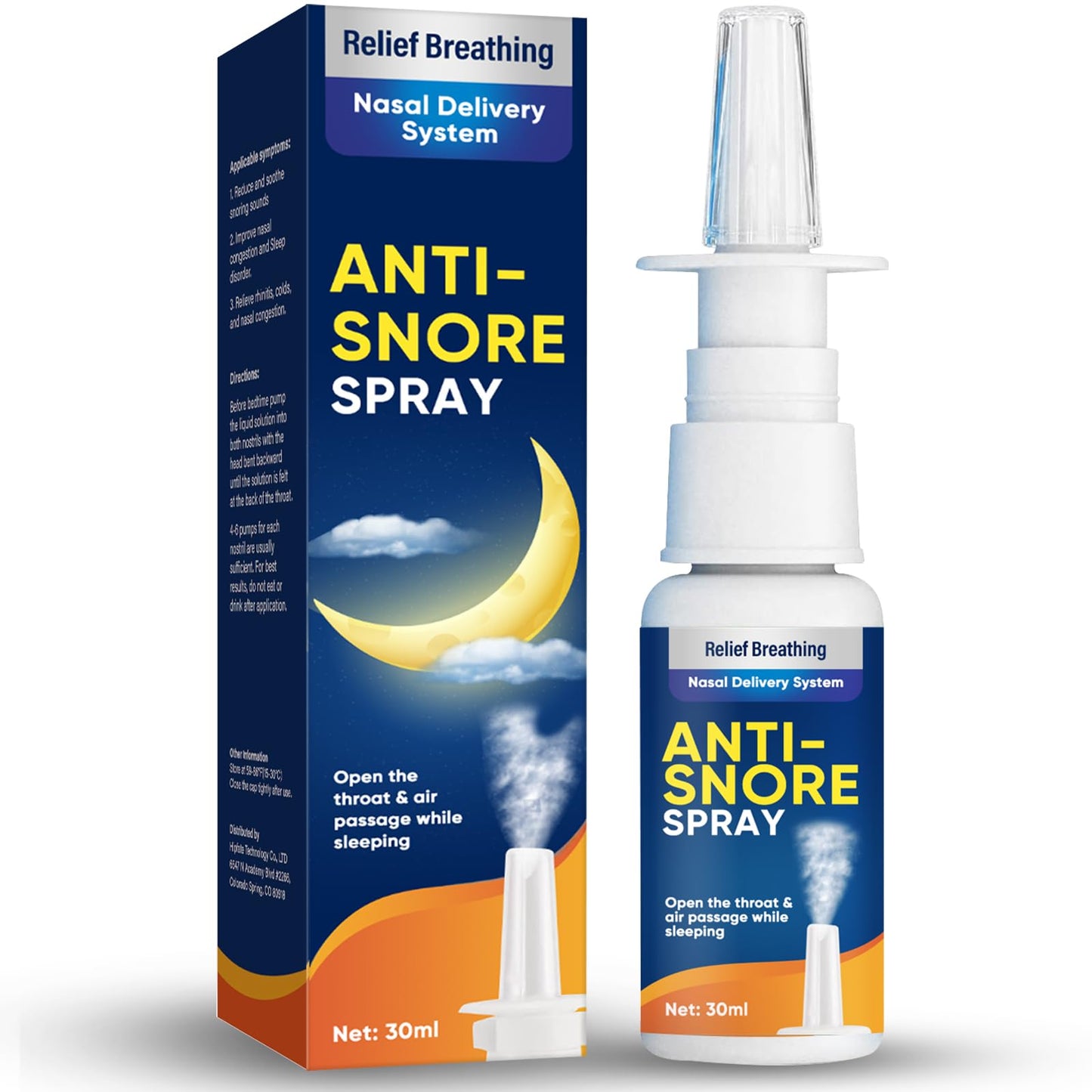 Anti Snoring Spray, Anti Snoring Devices, Fast SnoringStop Drops for Better Sleep Effective Snoring Solution, Helps Open The Throat & Air Passage While Sleeping