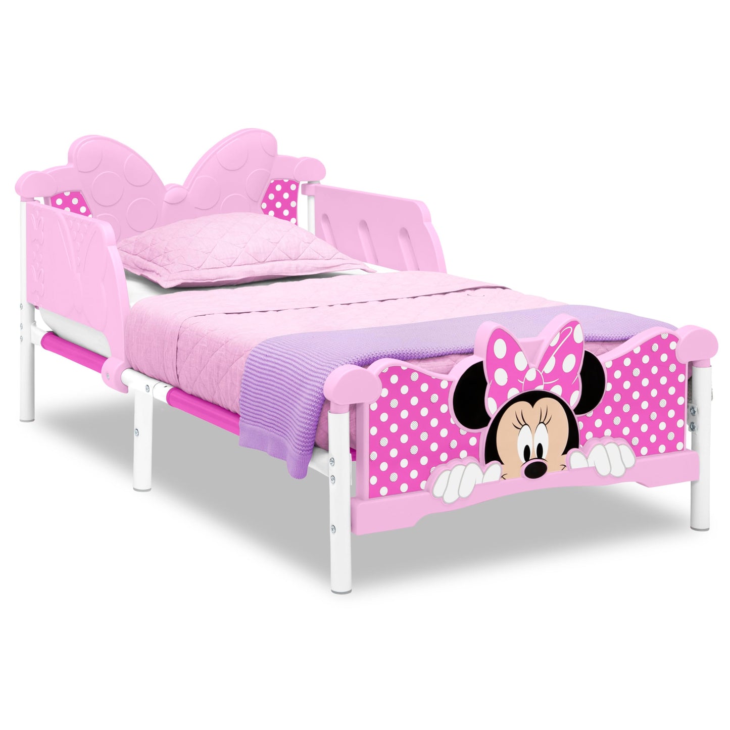 Delta Children Minnie Mouse 3D Toddler Bed, Pink