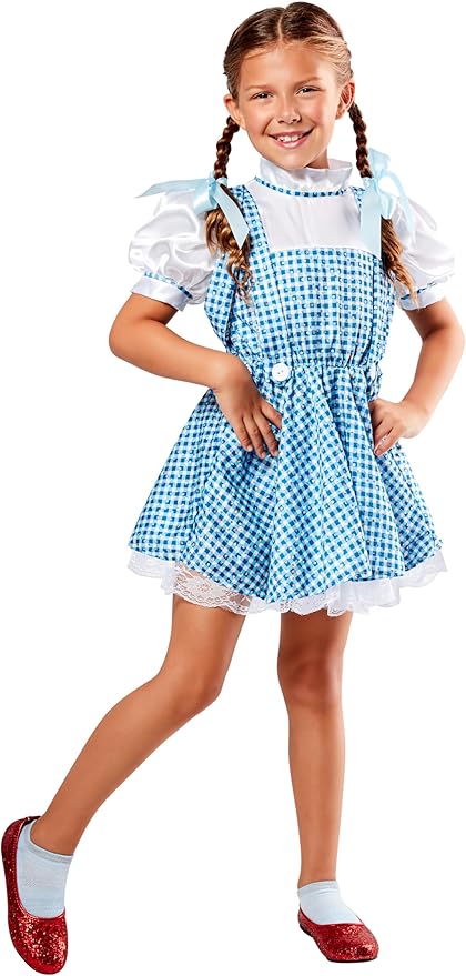 Rubies The Wizard of Oz: Dorothy Sequin Costume Dress for Kids