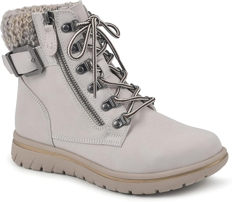 CLIFFS BY WHITE MOUNTAIN Women's Hearty Cushioned Hiker Ankle Boots