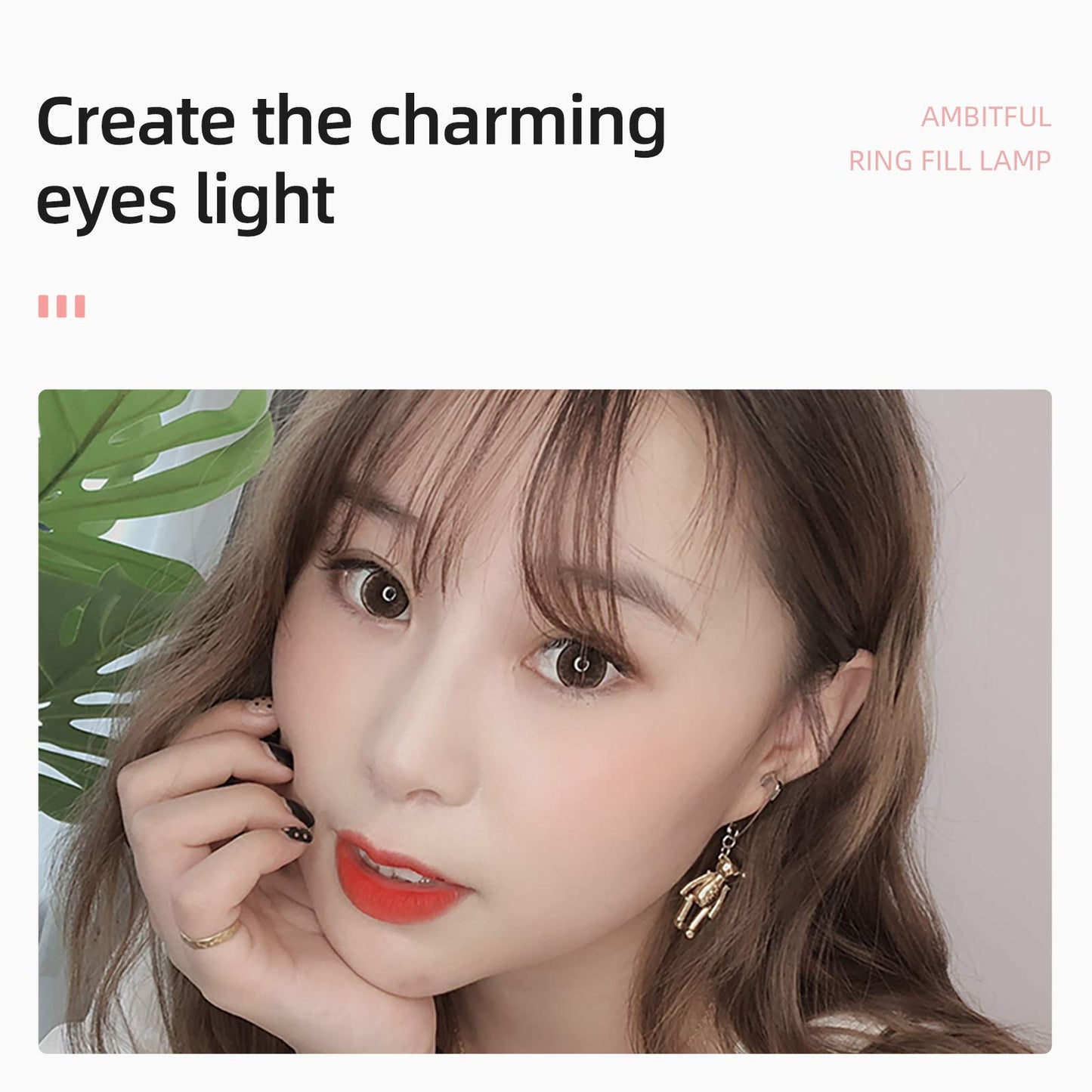 Ambitful Kn-21C 21Inch 53Cm Dimmable 3000~6000K Bi-Color Led Ring Light With Tripod And Phone Holder,With Remote, For Makeup, Se