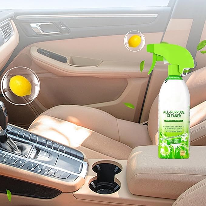 All Purpose Cleaning Spray, 500g Kitchen, Counter, and Surfaces Cleaner, Time-Saving Grease Remover Mist and Foam for Apartments, Rentals, Houses, Dorms, Cars, Everyday Household Use