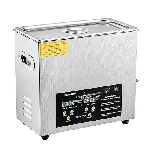 Ultrasonic Cleaner 6.5L with Digital Timer and Heater, Stainless Steel Ultrasonic Cleaning Machine for Carburetor Parts Cleaning