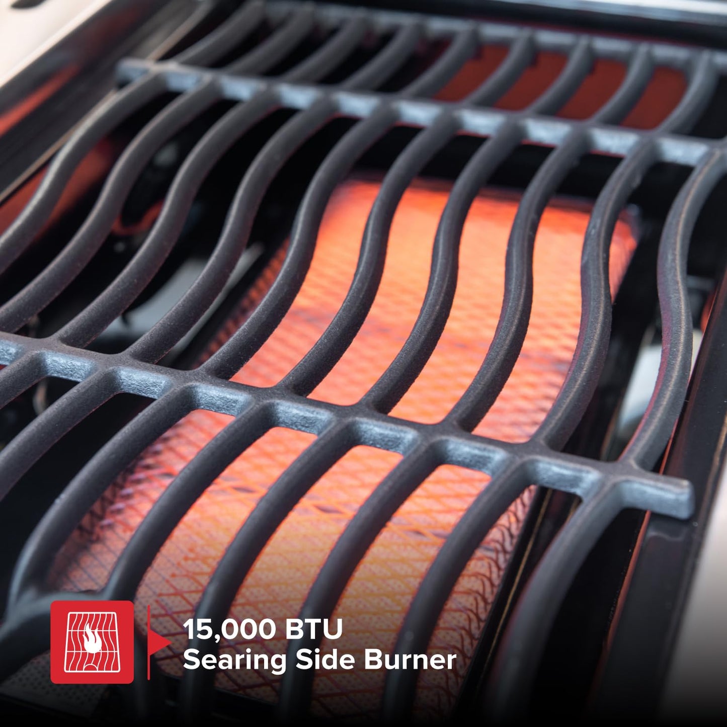 Nexgrill Deluxe 6-Burner Natural Gas Grill with Searing Side Burner and Griddle Insert, Stainless Steel Frame, 60,000 BTUs Output, BBQ Grill for Outdoor Gatherings - 730-0896GH