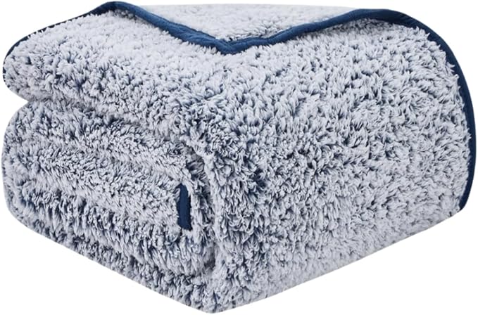 EMME Soft Sherpa Fleece Blanket Queen Size Reversible Plush Fluffy Large Blanket Warm Decorative Boho Cover for Sofa, Couc...