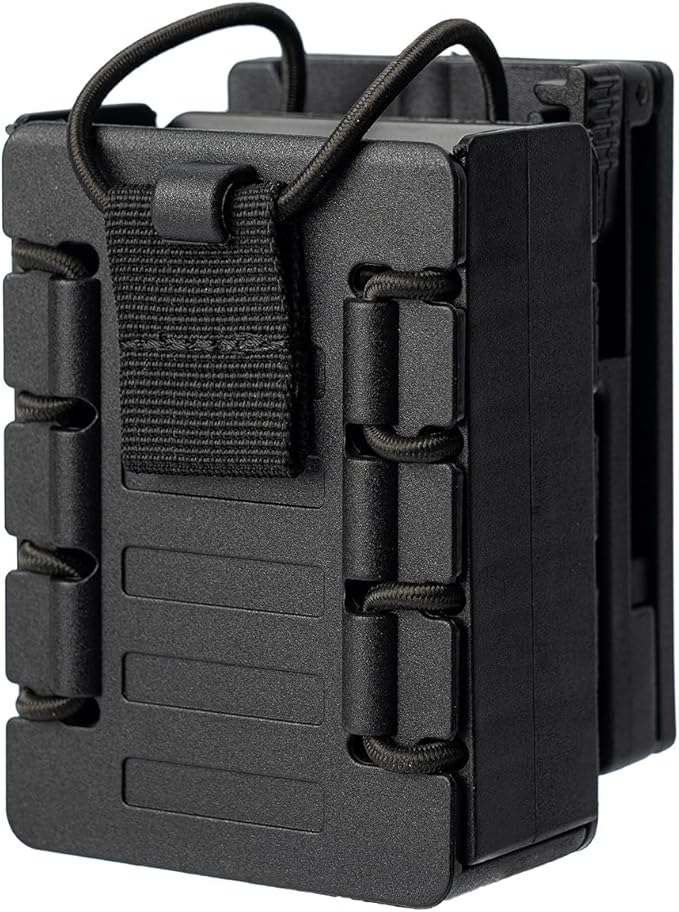 TACNEX Compact Radio Holster Polymer Walkie-Talkie Case w/Duty Belt/MOLLE Vest Clip Two Ways Radio Pouch Interphone Carrie...