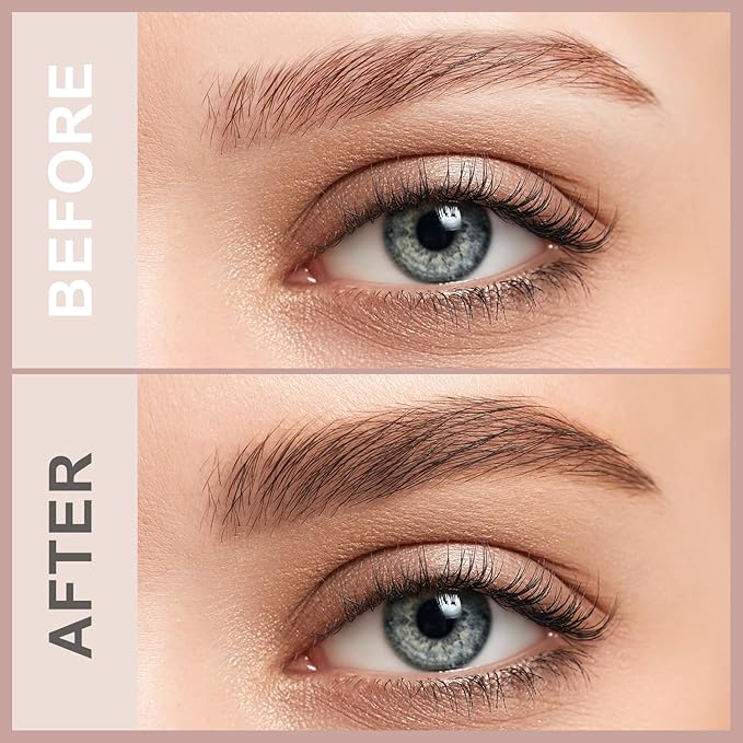 Eyebrow Pencil,2-in-1 Waterproof Eyebrow Pen with 4 Tip Brow Pen and Ultra-Precise Brow Pencil,with Dual-ended Eyebrow Brush,Eyebrow Makeup for Natural Looking Eyebrows-Soft Brown