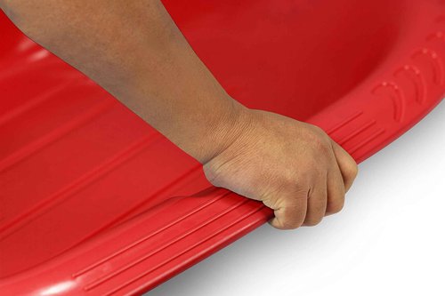 Era 48-inch Manitou X Adventurer Sled — 1 Rider Kids' Plastic Toboggan, Red