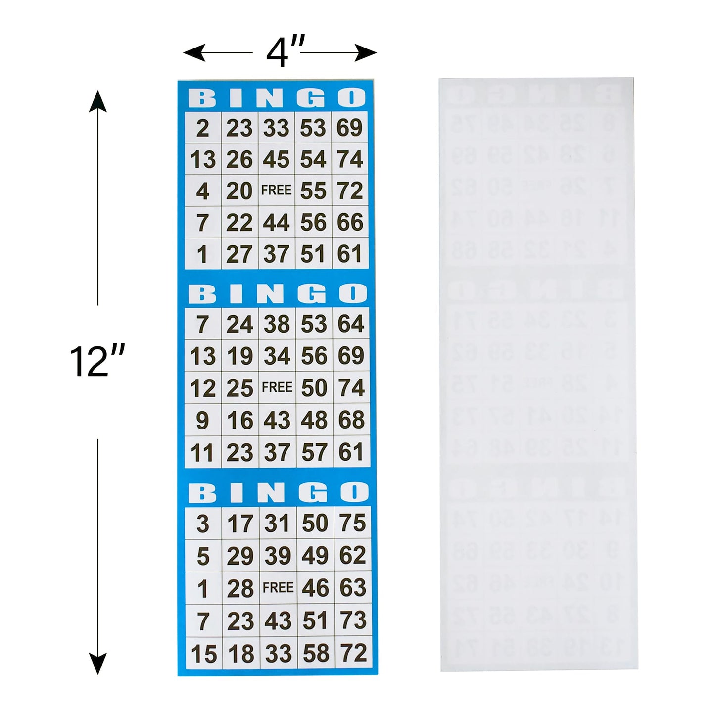 SEETOOOGAMES Bingo Paper Game Cards - 3 Card -100 Books of 5 Sheets