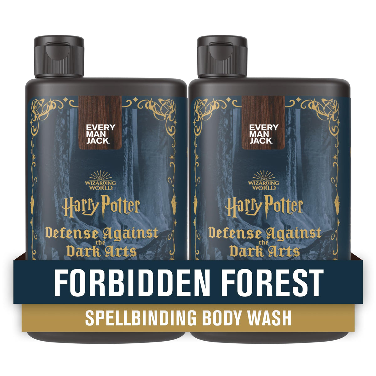 Every Man Jack Harry Potter Collectors Body Wash - Hogwarts Inspired Scents & Clean Ingredients - Defense Against the Dark Arts