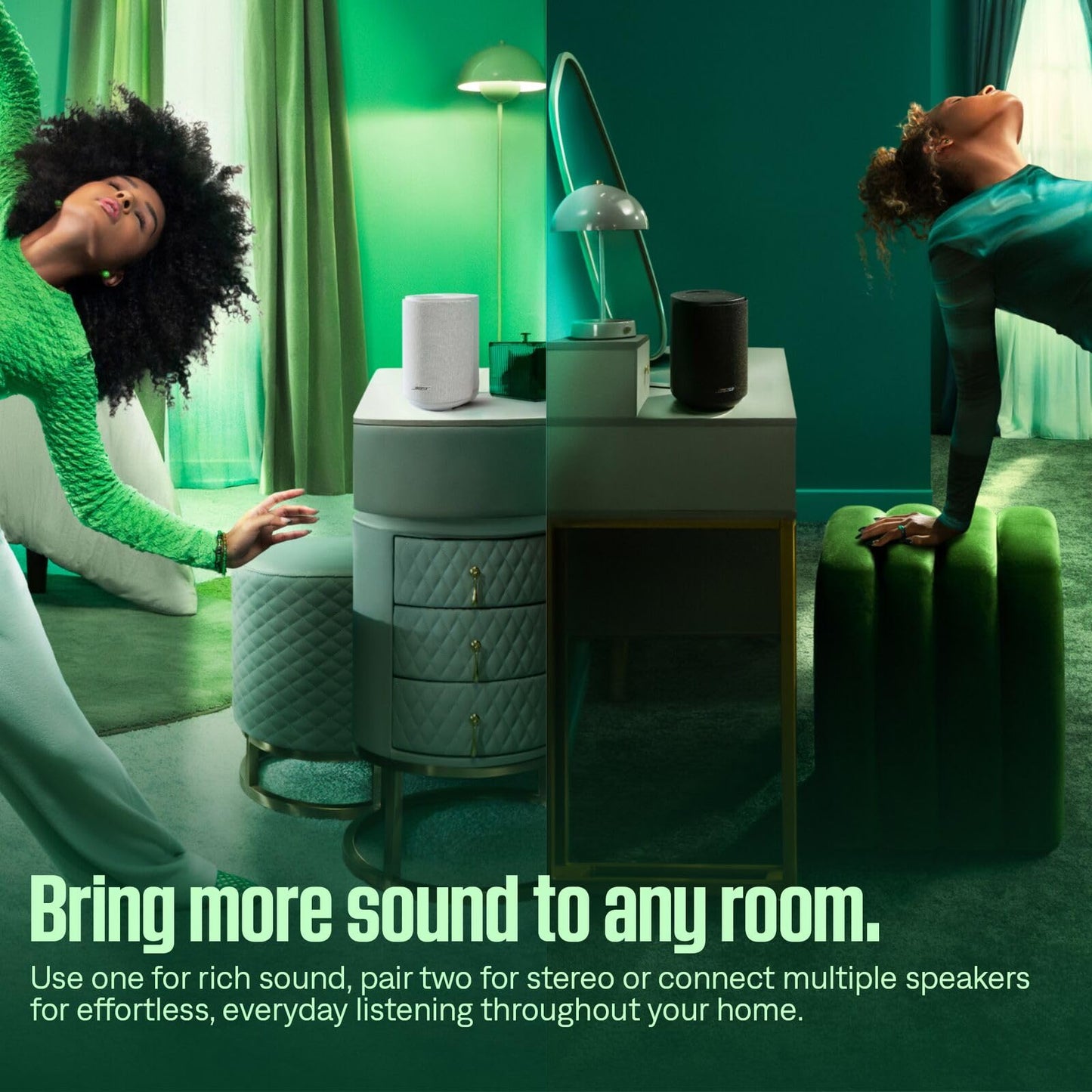 Bose New Lifestyle Ultra Speaker, Wireless Home Speaker, TrueSpatial Audio, CleanBass, AirPlay & Google Cast, White Smoke