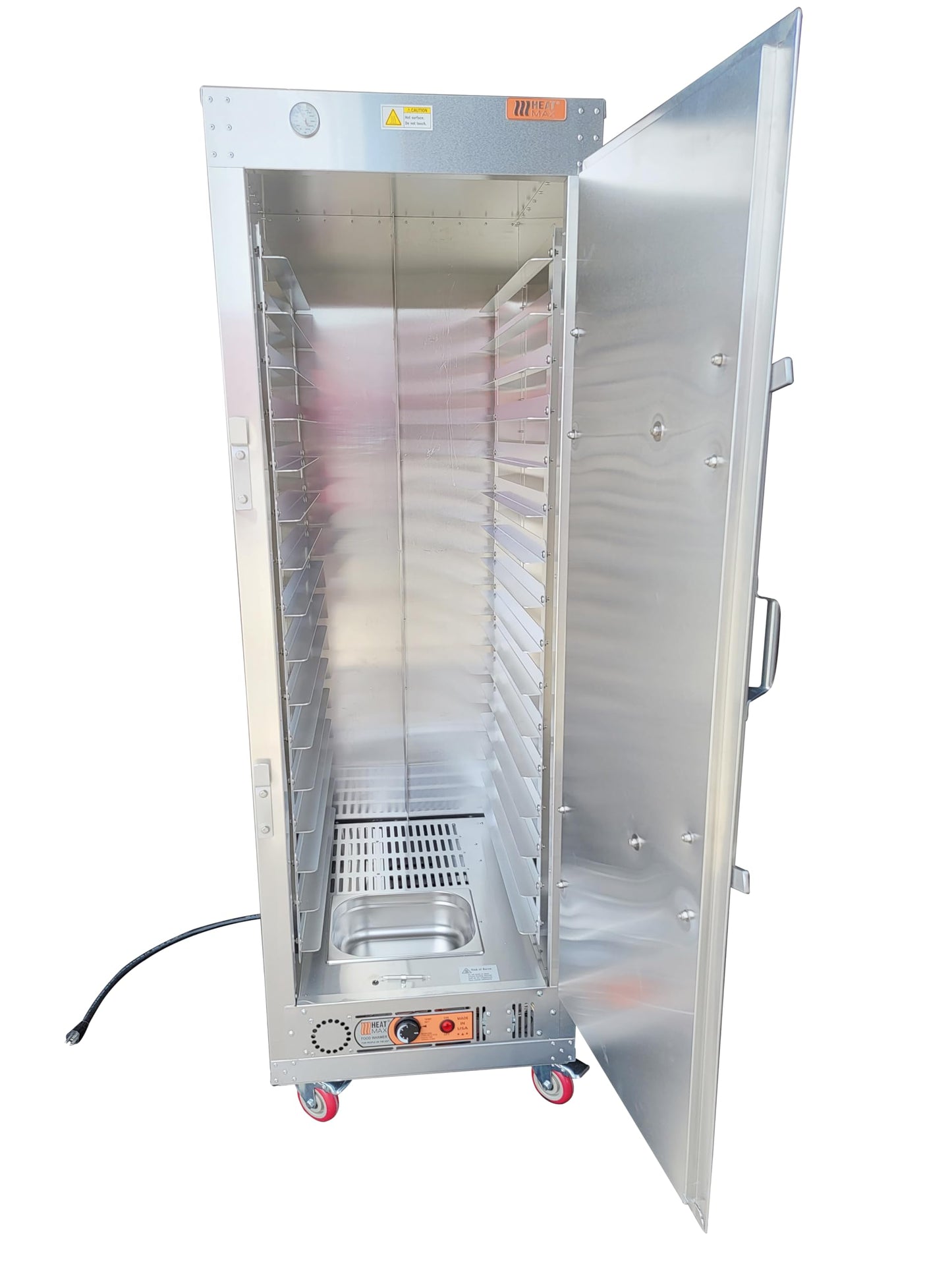 HeatMax 6 Foot Fully Insulated Commercial Food Warmer Holding Cabinet for Full Size Sheet Pans, Churches, Schools, Catering, Fully Assembled, Made in USA with Service and Support, 120V Plug