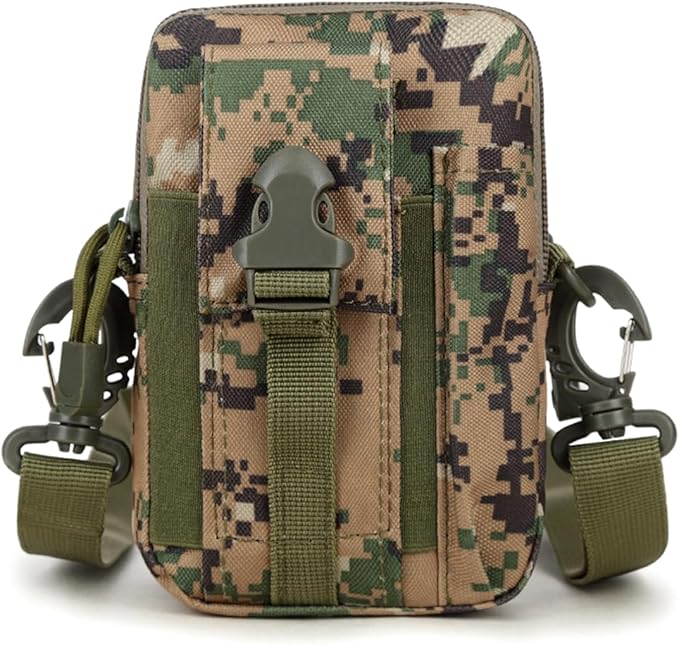 Tactical Molle Pouch - Outdoor Sports Waist Bag, Hiking Multi-Purpose Phone Pouch, Durable & Water-Resistant for Camping, ...