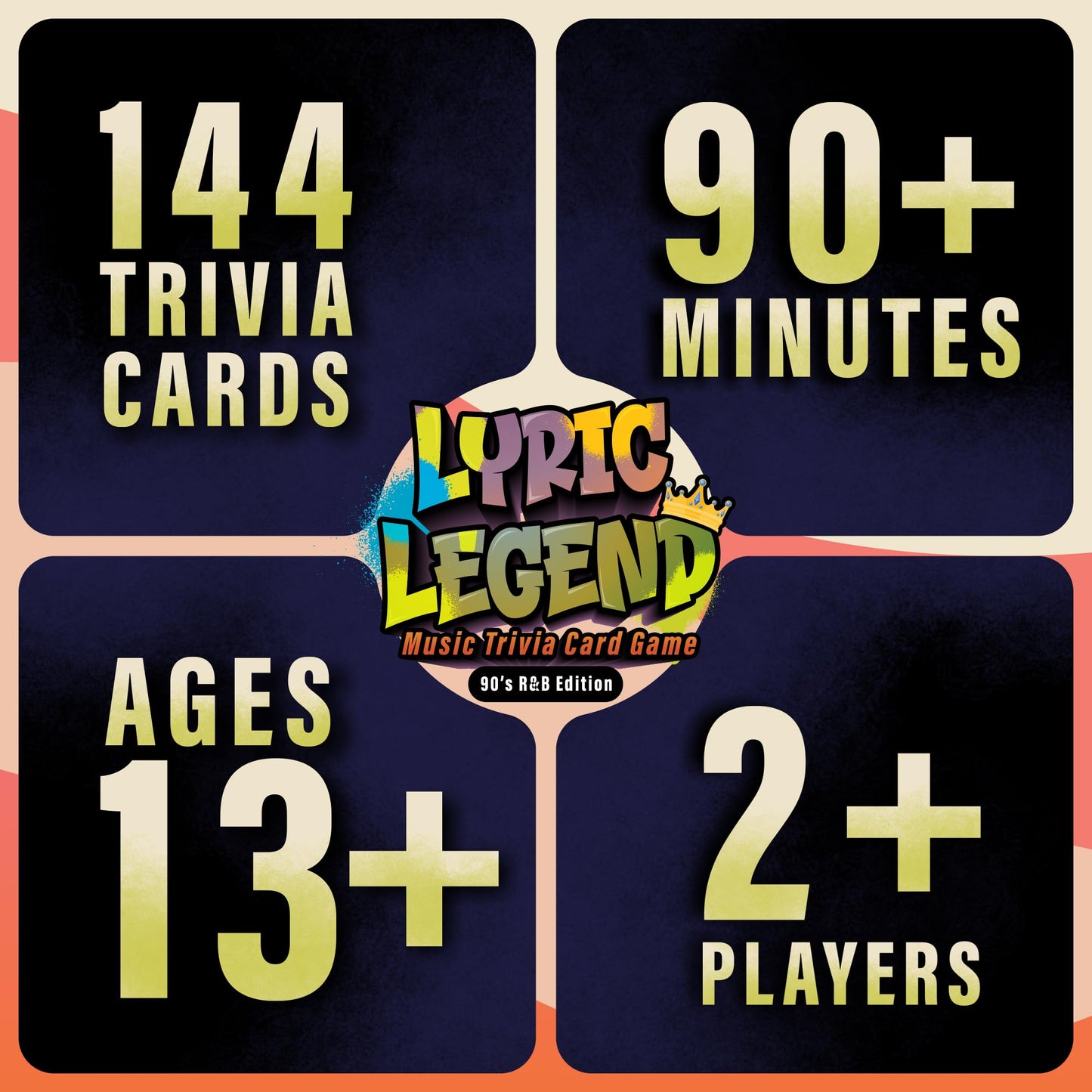 Lyric Legend 90's R&B - Finish The Lyrics Game with Trivia to Argue for The Correct Songs. Great for Gifts, Game Night, and Groups. 144 Songs and a Playlist, You'll Sing Along and Quiz Your Friends!