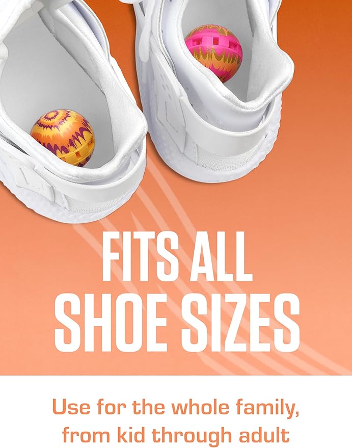 Sneaker Balls Odor-Fighting Shoe Fresheners, Eliminates Unpleasant Smells, Perfect For Sneakers, Gym Bags, Gear Bags, Drawers, Lockers, And More, Moose Gnome, 2 Count