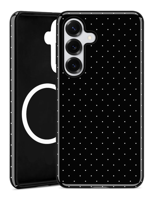 Aitipy Compatible With Magsafe Polka Dot Phone Case For Samsung Galaxy S25, Cute Aesthetic Polka Dot Magnetic Soft Tpu And Hard