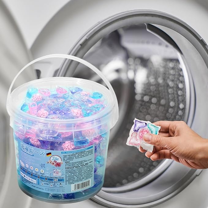 Laundry Detergent Pods - Deep Cleaning 40 Tablets Beads | Washing Machine Pods, Apartment Bathroom Home Dorm Room Hotel, Jeans Towels Sheets T Shirt Blouse, Powerful Stain Removal, Fresh Scent Laundry
