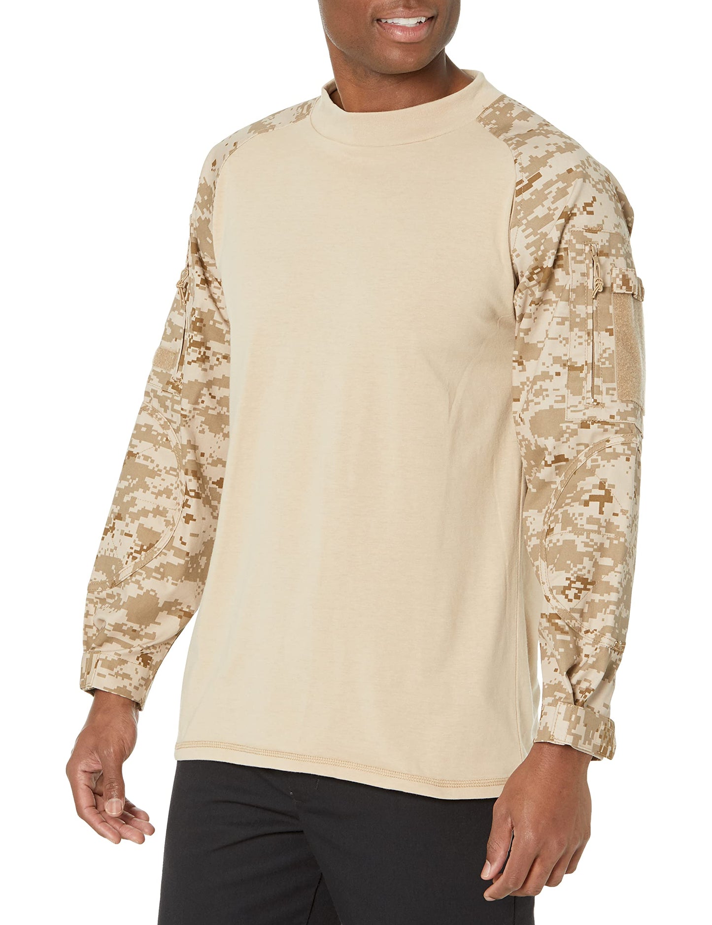 Rothco Tactical Airsoft Combat Shirt (US, Alpha, X-Large, Regular, Regular, Desert Digital Camo)