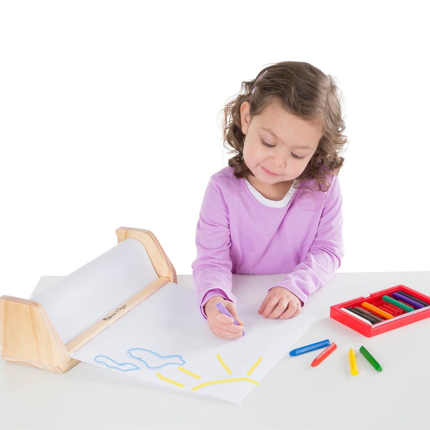 Melissa & Doug Tabletop Easel Paper Roll (12 inches x 75 feet), 3-Pack
