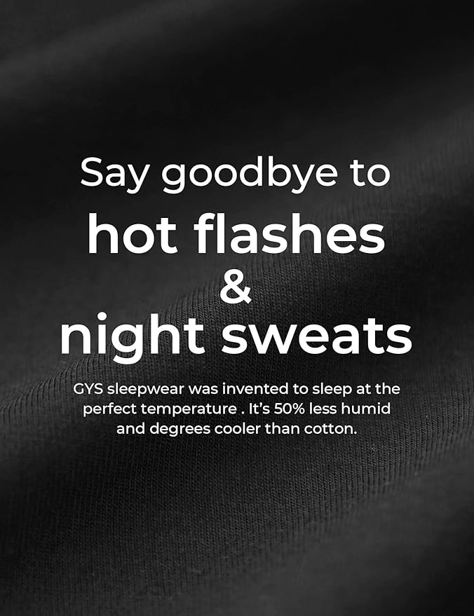 GYS Viscose from Bamboo Women's Pajama Sets Super Soft Long Sleeve Sleepwear Comfy Winter Pjs Sets S-4X