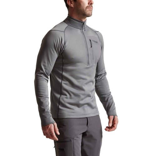 SITKA Gear Men's Core Midweight Zip-T Long Sleeve Hunting Shirt, Woodsmoke, X-Large