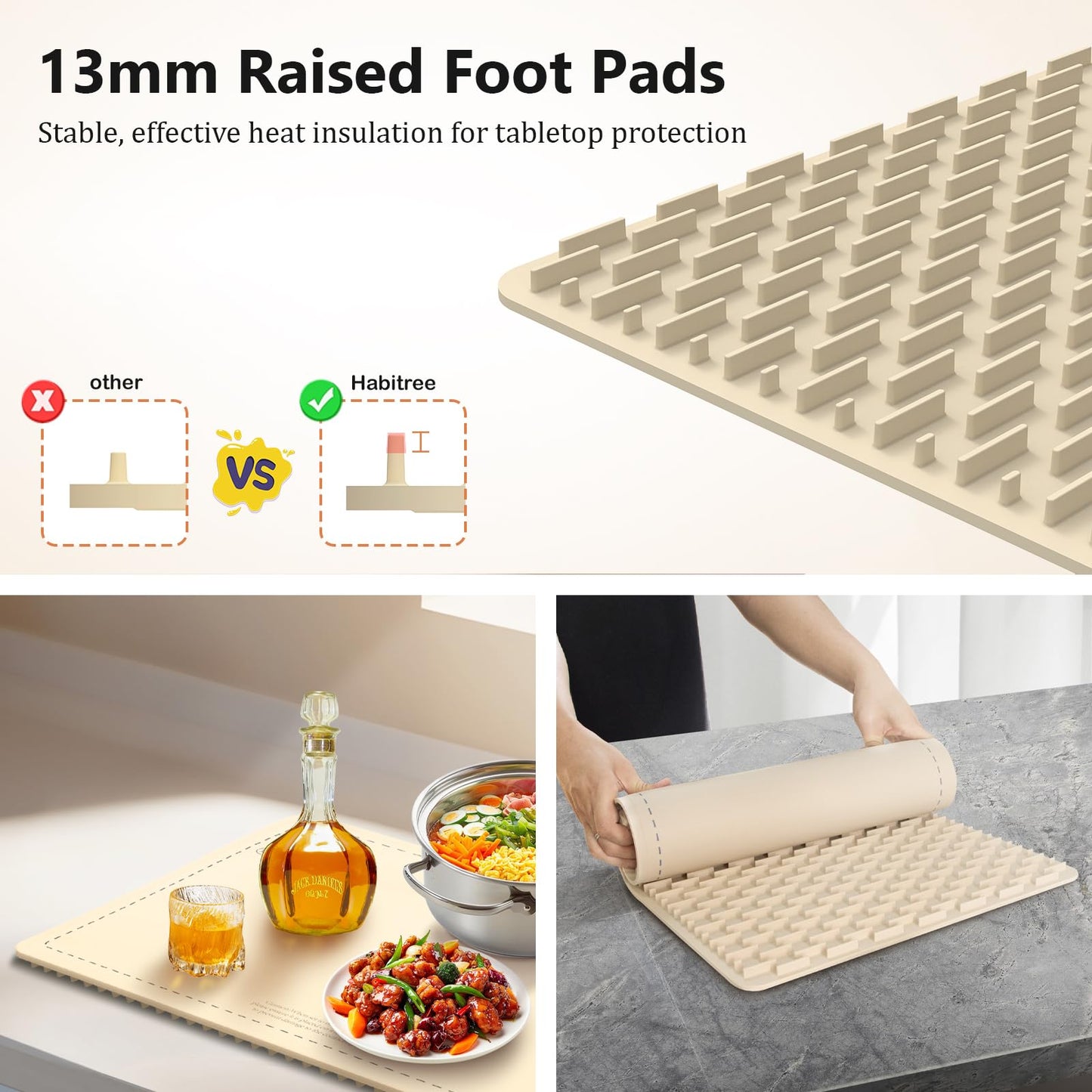Food Warming Mat, Silicone Electric Warming Tray - Day Gifts, 6 Heat Settings, Portable, Upgraded Graphene Full Surface Rapid Heating, Easy to Clean, Ideal for Parties, Buffets, and Daily Use