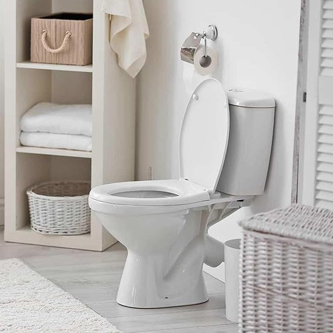 K-4639-RL-0 Round Toilet Seat Replacement for KOHLER 4639-RL-0 Round-Front Toilet Seat, Quiet-Close Lid and Seat, Countoured Seat, Bumpers and Installation Hardware, White