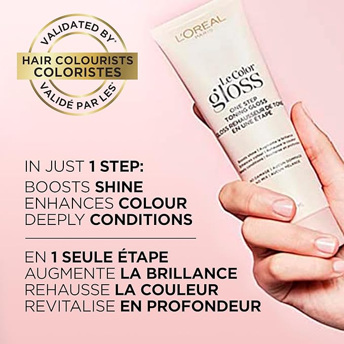 L'Oreal Paris Le Color One Step Toning Hair Gloss, Cool Brunette, 4 Ounce