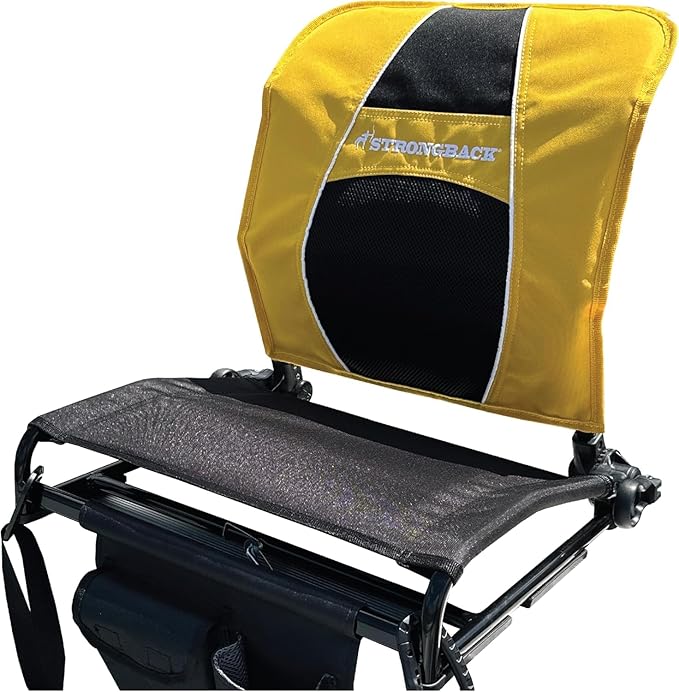 STRONGBACK Lumbar Support Stadium Seat for Bleachers – Ergonomic Chair with Back Support for Adults & All-Day Comfort
