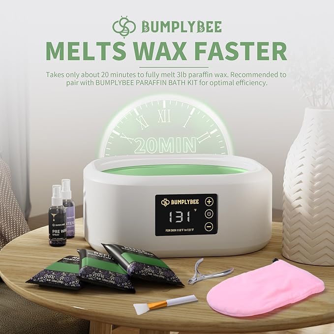 Paraffin Wax Kit - 10 Packs Aloe Vera Refills With Silicone Brush for Hands and Feet - Skin Moisturizing, Non-Greasy, Easy-Peeling