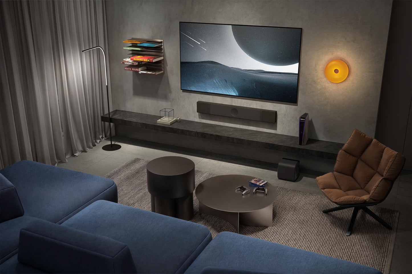 KEF XIO Dolby Atmos 5.1.2 Soundbar (Slate Black)