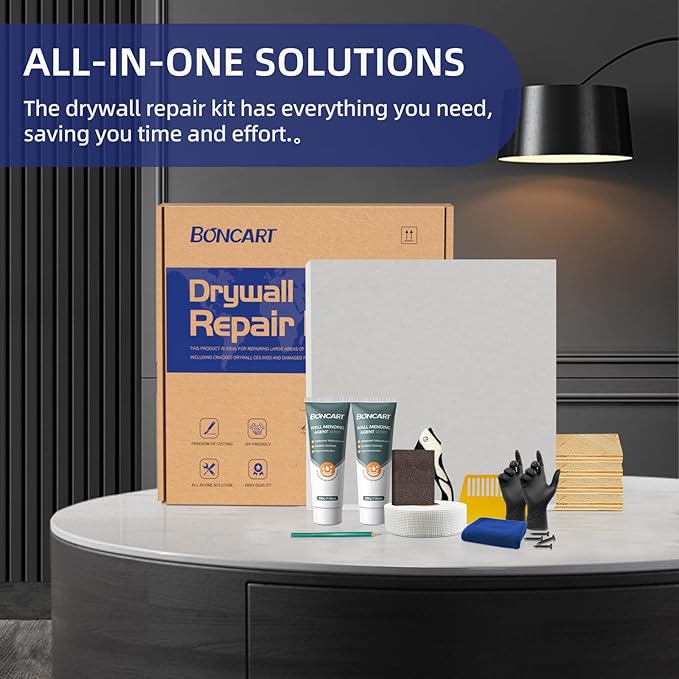 Drywall Repair Kit,Drywall Repair Panel 16” x16“,Sheetrock Repair Kit,Drywall Ceiling Repair,Large Hole Drywall Repair Kit