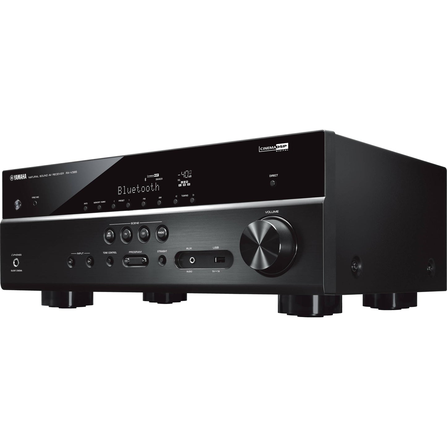 Yamaha Audio YHT-4950U 4K Ultra HD 5.1-Channel Home Theater System with AV Receiver, 8" 50W RMS Powered Subwoofer Speakers True Surround Sound and Bluetooth Streaming Bundle with Accessories